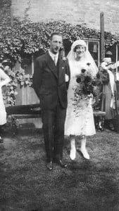 Fred Cullum, Dora Briselden, wedding Sep 1926